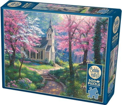 Cobble Hill 500 Piece Puzzle – Spring’s Embrace – Sample Poster Included