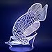 Produktbild 3D Lampe Schöne Fisch Nachtlicht für Kinder Geschenk Wohnzimmer Tierlampe Nachtlichter für Kinder Geschenk dekorative LED Nachtlicht Bluetooth