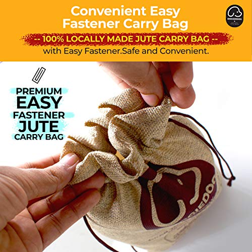 Image of DOGGIE DOG Attractive Cotton Poly Mix Chew Dog Toys Rope for Teething Suitable for Adult, Small & Medium Puppies with eBook & Stand Up Jute Printed Pouch(Bob Barker Blue (6 in 1 Combo) (Pack of 1))