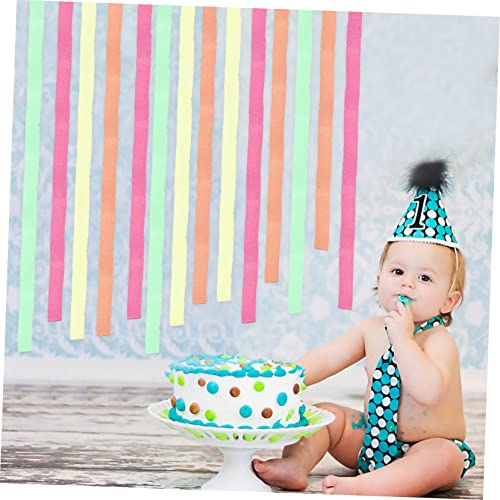 CIMAXIC 4 Rolos Papel Serpentinas Aniversário Serpentinas Crepe Papel Crepom Para Fazer Flores Serpe