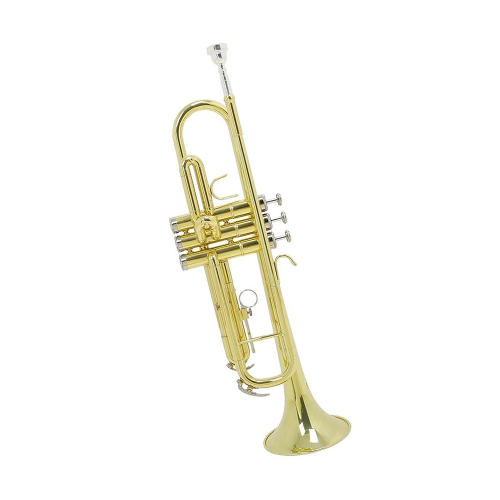 trąbka instrument Trąbka mosiężna z rękawiczkami i ściereczką do czyszczenia Bb B Płaska trąbka dla dzieci i dorosłych