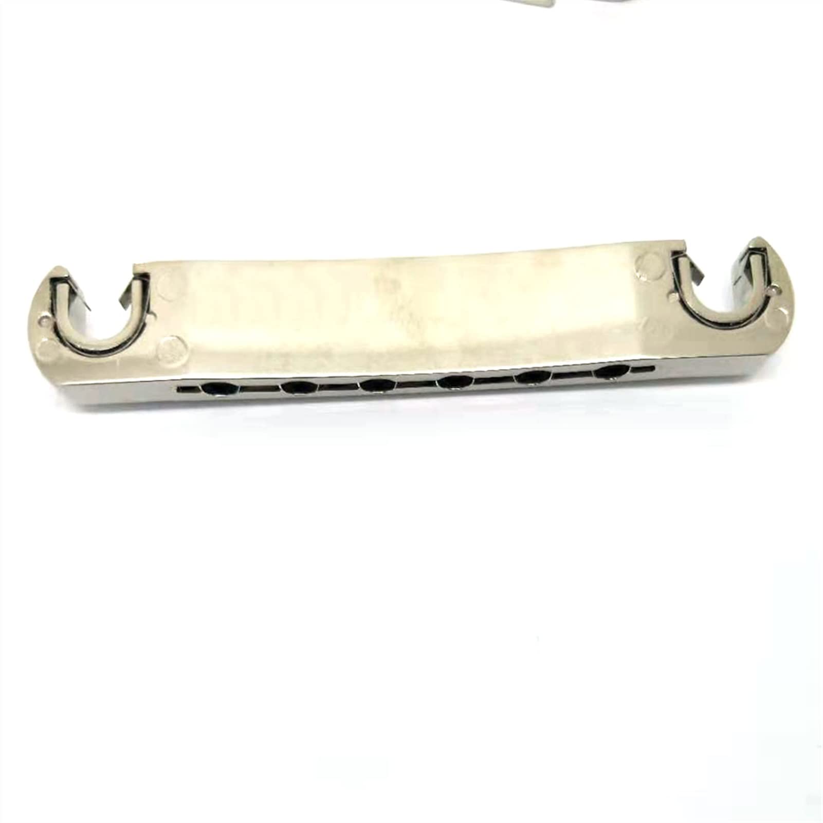 Accesorio repuesto puente Guitarra Eléctrica Tune-O- matic Puente Y Cordal Con Pernos Set Fit LP Guitar Reemplazo De Níquel