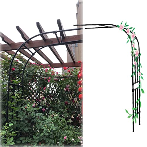 Arche de jardin résistante aux intempéries en métal noir de haute qualité - 2
