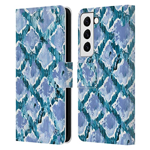 Funda de cuero tipo libro Samsung Galaxy S22 5G carcasa antichoque azul
