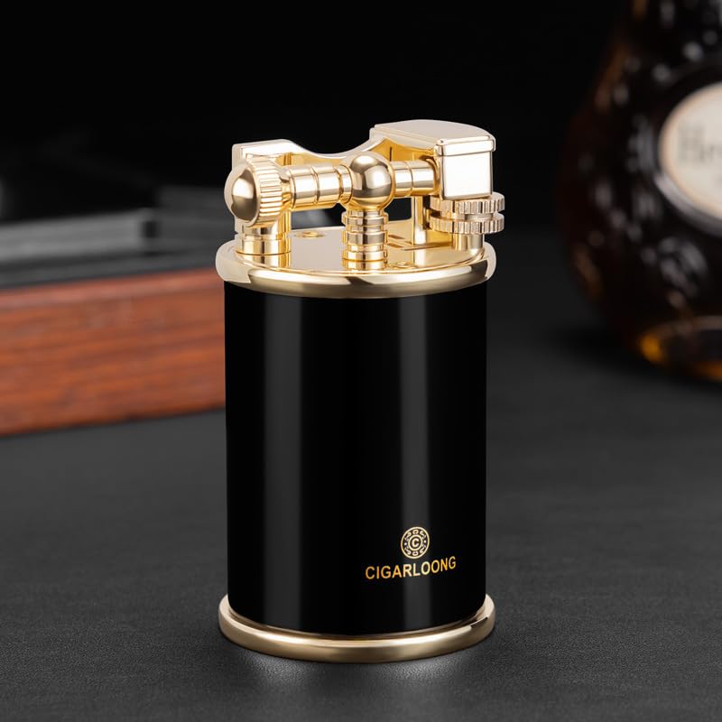 Encendedor recto de metal para cigarros con caja de regalo miniatura 3