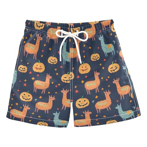 senya Alpaca Background Boys Swim Trunks Toddler Shorts Swimwear Boardshorts