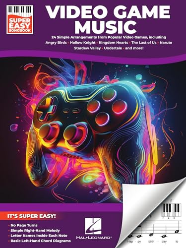 Video Game Music Super Easy Songbook | Beginner Piano Sheet Music for Kids and Adults | 24 Iconic...