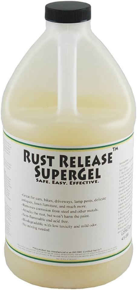 Rust Release SuperGel | The Industrial Safe Rust Remover | 1/2 Gallon Jug
