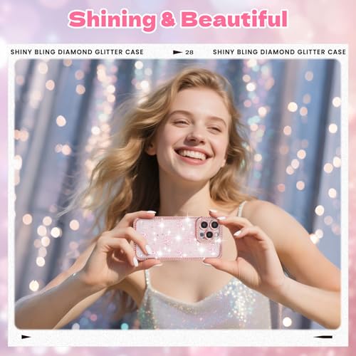 FABSPARK Clear Case for iPhone 12 Pro Max,Glitter 3D Bow,Pink/Pink Bow by FABSPARK - Used condition - Image 7