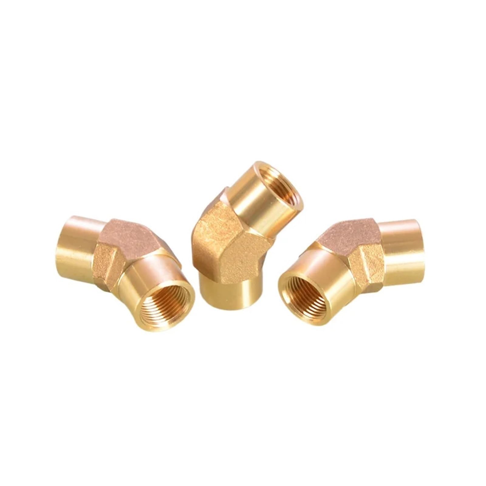 AARTERZZA 1pc 1/2" BSP Female Thread Brass Elbow Pipe Fitting 45 Degree Connector Adapter