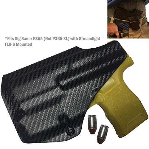 Elite Force Holsters: fits Sig Sauer P365 with Streamlight TLR-6 IWB, Audible Click - Carbon Fiber, Right Hand