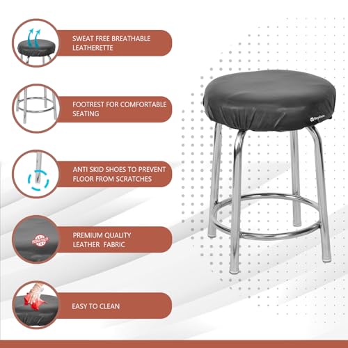 Image of Doctor Medical Seating Stool Versetile Use for Home Office Indoor Outdoor (Black, 1)