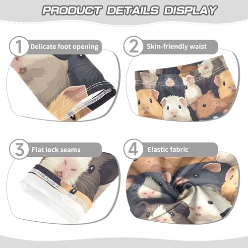 Girls Leggings Cute Guinea Pig Toddler Girls Clothes Leggings for Girls Toddler Girls Leggings 3-4T3