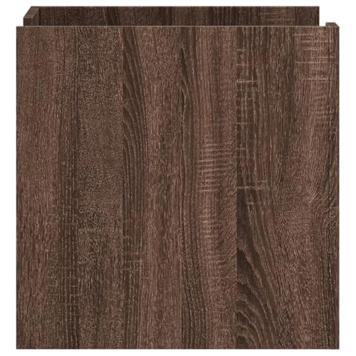 Table de chevet chêne marron avec tiroir pour optimiser votre espace