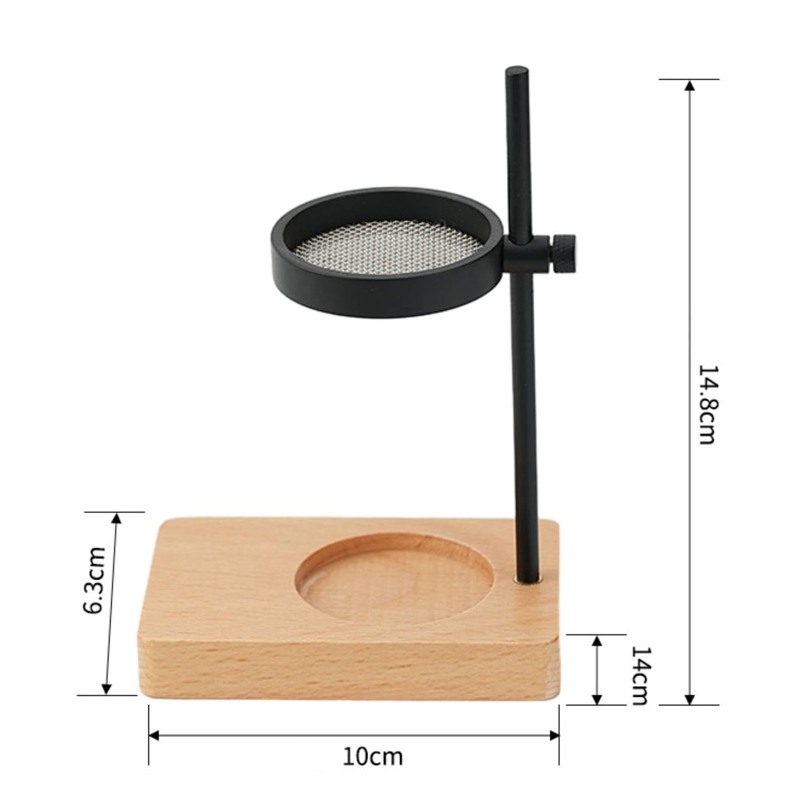 Premium-Räuchergefäß für Zuhause, Wohnzimmer, höhenverstellbarer Diffusor für ätherische Öle, Buchenholz Schwarz