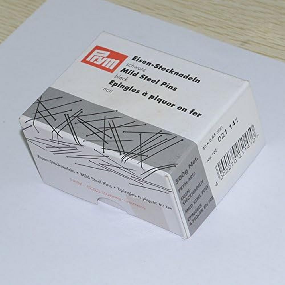 Épingles à piquer Prym 0,85 x 30mm en noir pour la couture quotidienne