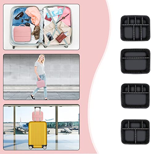 Micsci Travel Makeup Bag With Led Lighted Mirror, Travel Makeup Train Case Organizer With Light Up Mirror, 3 Color Led Light Portable Cosmetic Storage Bag With Dividers,10X Magnifying Mirror(Pink) #TOP4