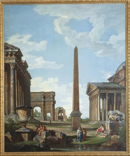 Tableaux Un Capriiice Paolo Pannini 60x90cm peinture murale pour salon