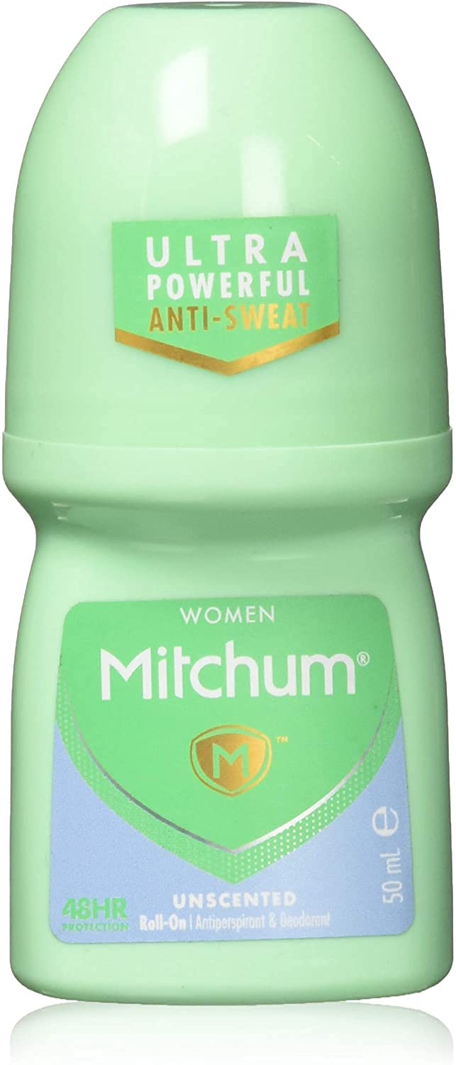 Mitchum, deodorante roll-on per donna anti-traspirante Advanced Control, 50 ml, confezione da 6