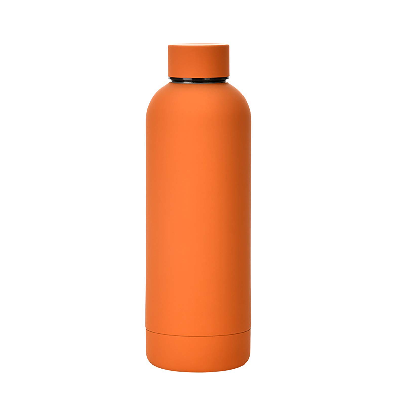 Bouteille d'eau en liège orange design portable idéale pour le bureau et le yoga