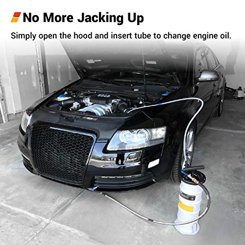 image for EWK Plus ver. 6.5L Pneumatic/Manual Oil Extractor Pump for Automobile 