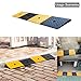 foriy Rubber Curb Ramp 2'' Driveway Ramp 1 Pack Heavy Duty Car w/4 Expansion Screws Loading Rubber Ramp for Cars Forklifts Trucks Motorcycle Wheelchairs 39''(L) X6''(W) X2''(H)