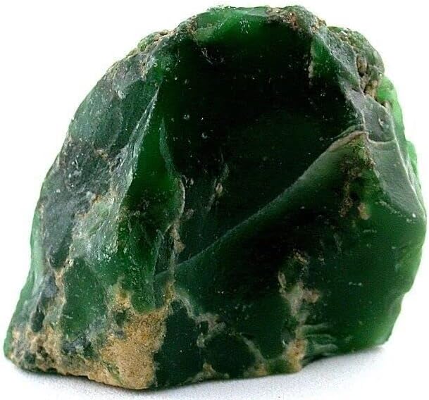 30.69 Gram 1 3/10 INCH Rare Emerald Green Silica Variscite CAB Facet Rough 13A98