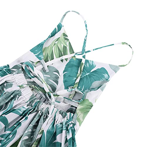 Toddler Vintage Floral Girls Strap Dress Summer Casual Cotton Tea Party Beach Sundress3