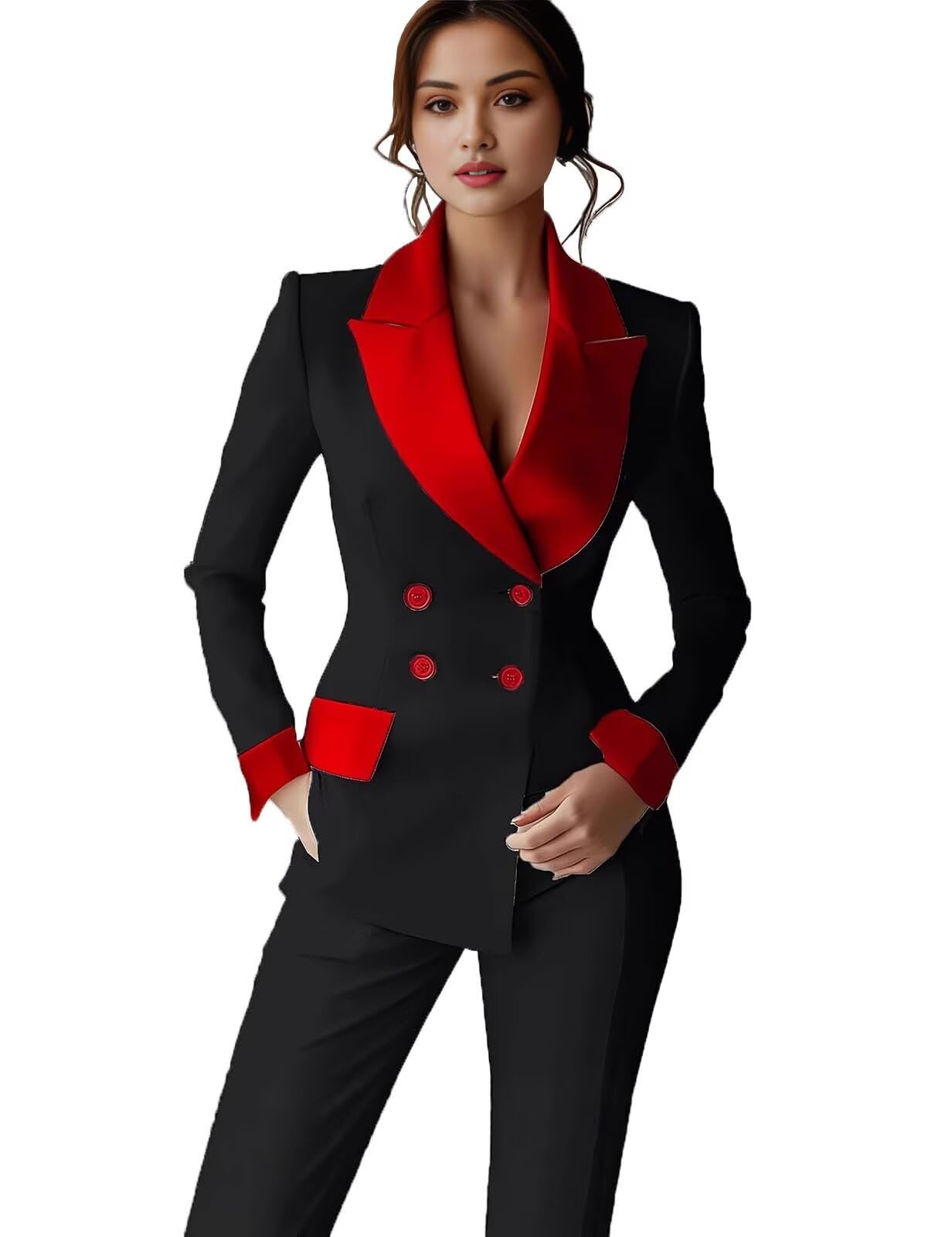 Pant Suits for Women Dressy Blazer Set Pants Suits for Women Dressy Pantsuit 2 Piece Business Womens Pant