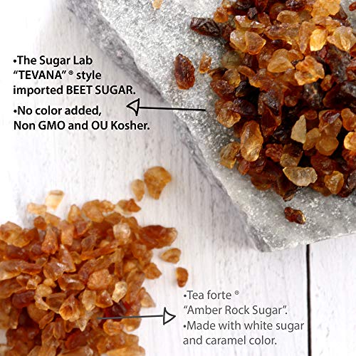 The Sugar Lab Belgian Rock Sugar – 2 Pounds - Natural Real Beet Sugar - Brown Rock Sugar - Teavana Style Tea Sugar - Perfect Sugar Cube Or Amber Sugar Replacement - Natural Belgian Rock Sugar For Tea #TOP1