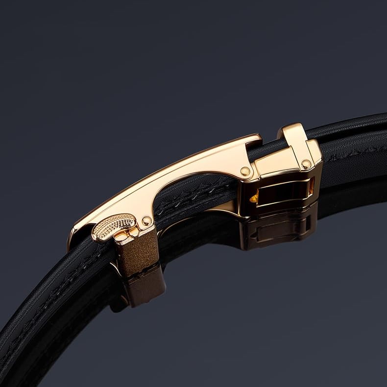 Men's Leather Belt Business Automatic Buckle Casual Belt Men's Cowhide Belt4