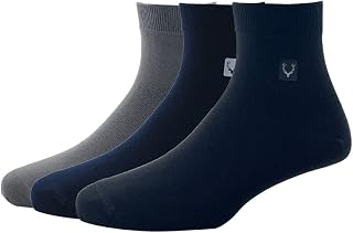 Allen Solly Mens Cotton Quarter Length Socks (Pack Of 3) Price In India