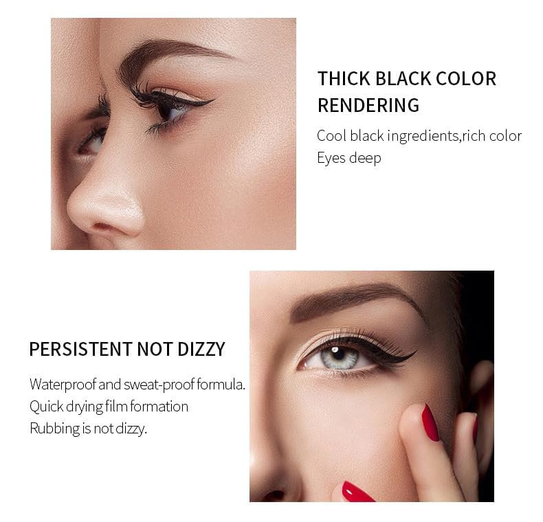 Image of Eyeliner - Waterproof And Long Wearing Bold Felt Tip Pen Glossy | Smudge Proof Eye Makeup | Quick Drying | Black, 1.5Ml | Vegan & Cruelty-Free(Eyeliner Black)