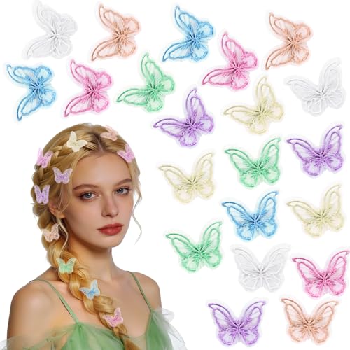 Kiiwah 21 Pezzi Fermagli per Capelli Farfalla, Mollette per Capelli Farfalle, Accessori Capelli per Donna Bambina Bambini per Hochzeit Festa del Carnevale