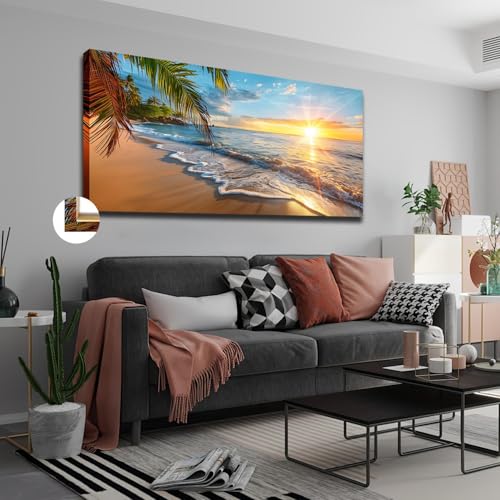 Décoration murale sur toile Sunrise Beach : une source d'inspiration au bureau