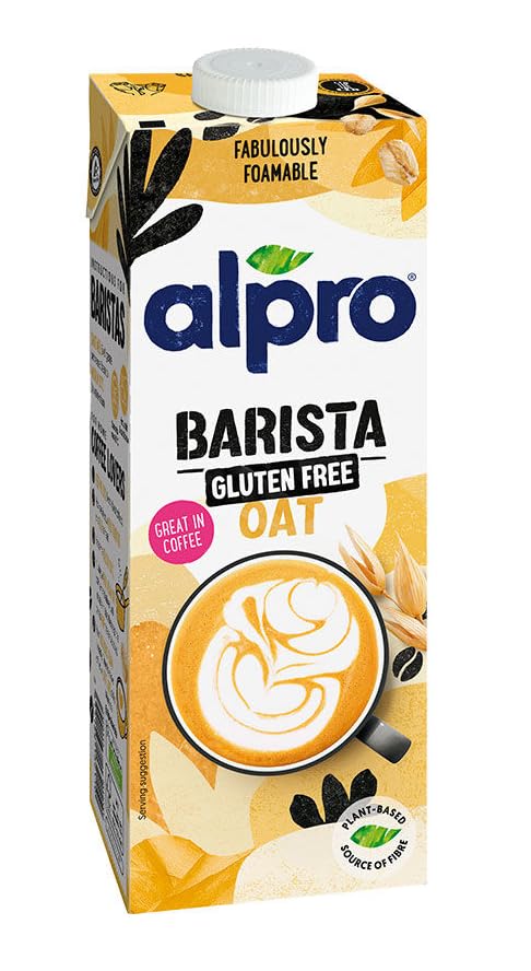 Barista Bevanda di Avena, Senza Glutine, per Caffè, Fabulously Foamable, 1 L x confezione da 8