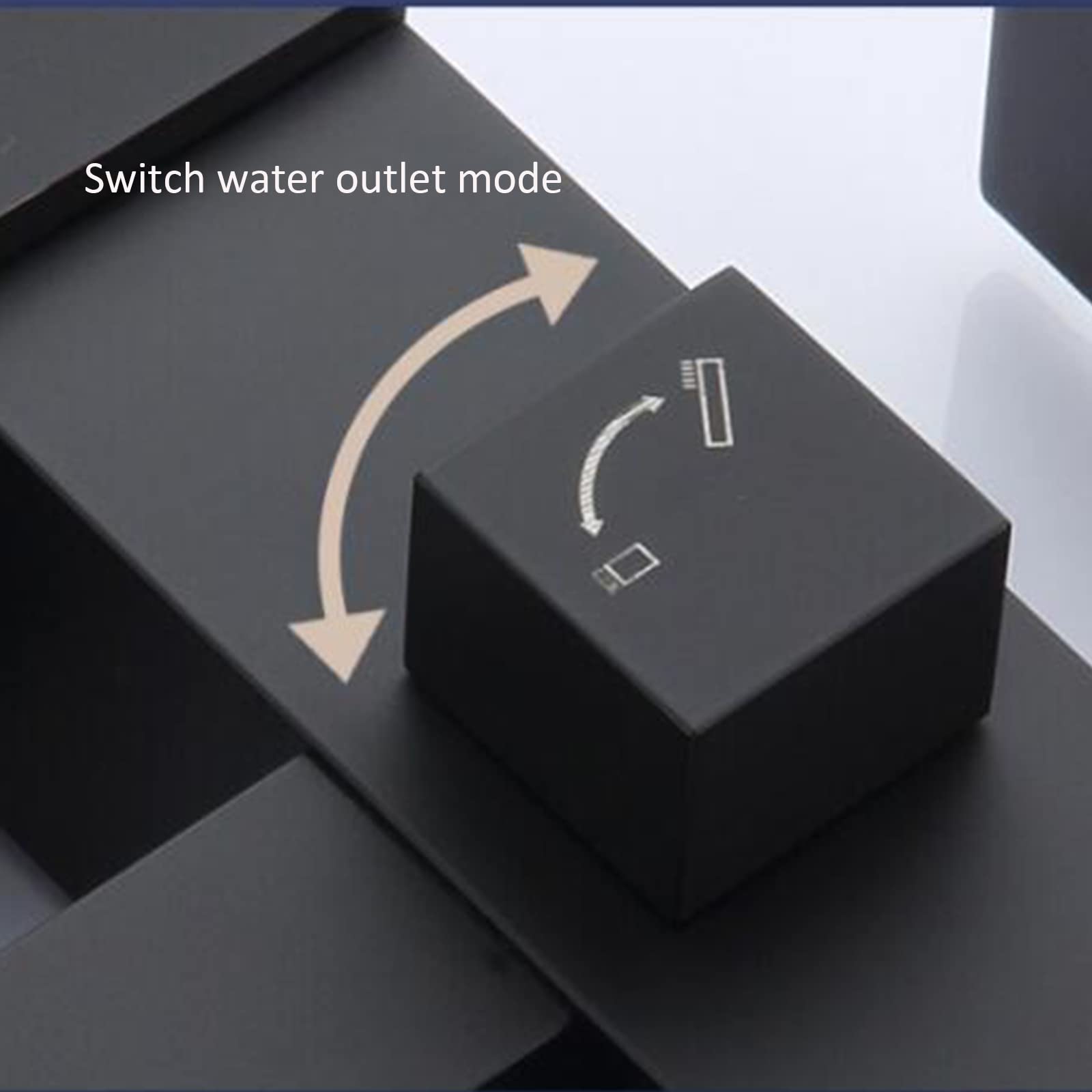 Grifo de bañera Grifo de baño Independiente de latón Caño Giratorio de 360 ​​​​° Grifo Mezclador para bañera Llenador de bañera en Cascada con Grifo para bañera con Ducha de Mano Grifos de baño para