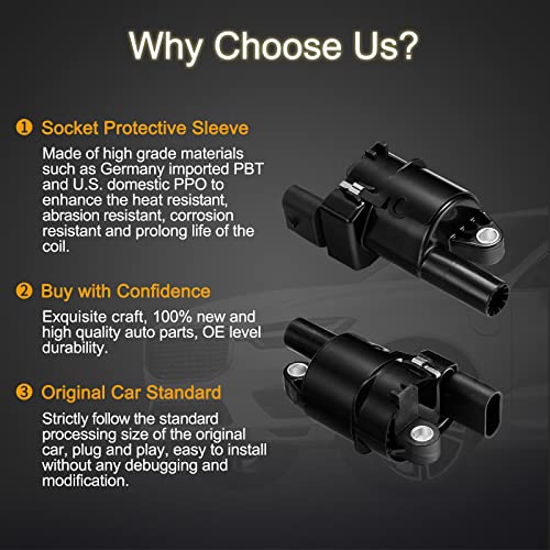 Bdfhyk Pack Of 8 Ignition Coils Replacement For Silverado Ssr Suburban Tahoe Trailblazer Canyon Envoy Savana Sierra Yukon Hummer H2 H3 H3T Pontiac G8 Gto Grand Saab 9-7X C1512 Uf-414 #TOP3