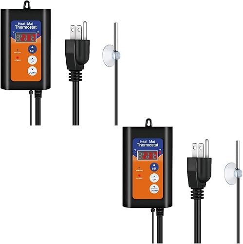 Vista 28 de iPower tapete térmico para plantón, tapete térmico hidropónico caliente con diseño impermeable duradero, solamente regulador, Paquete de 10, Blanco