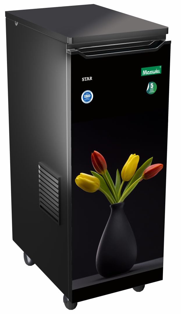 Maxwill Star Model Fully Automatic Domestic Flour Mill,Aata Maker,Atta chakki,Ghar Ghanti,with Standard Accessories and Auto LED Light. (0.75Units/Hr) Stainless Steel (Flower Pot)