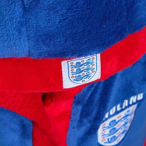 England Football Dressing Gown for Kids Hooded Bathrobe Official World