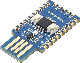 Waveshare RP2040-One Mini Development Board Based on Raspberry Pi Microcontroller RP2040, 4MB Flash MCU Board,Castellated Module, Suitable For SMD Applications