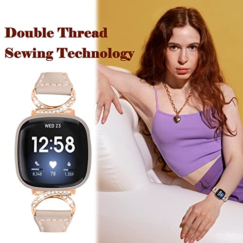 WoPail Cinturino in Pelle Compatibile con Fitbit