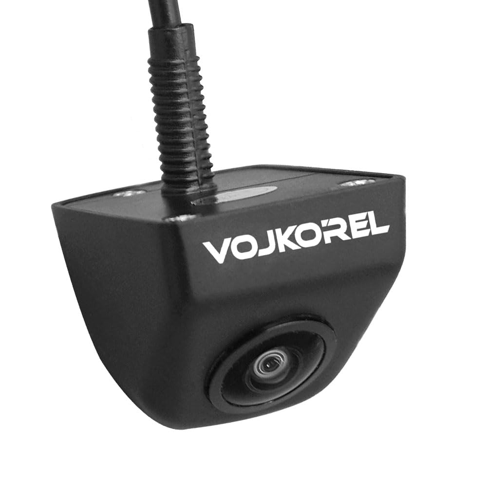 VOJKOREL Backup Camera IP68K Waterproof Night Vision Wide Angle Rear View Camera for SUVs, Trucks, RVs and Pickups. (Black)