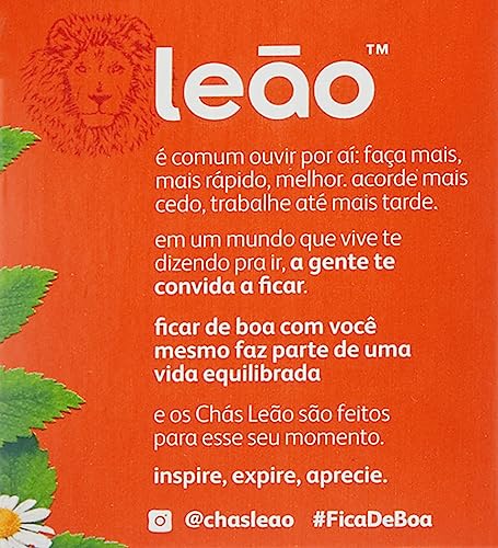 Leão Chá De Camomila Fuze Com 25 Saquinhos