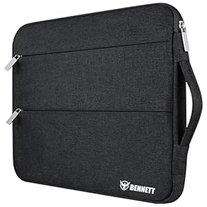 BENNETT Drax Laptop Sleeve Case Cover for 39.62 cm (15.6-Inch) Laptop MacBook, Protective (Black)