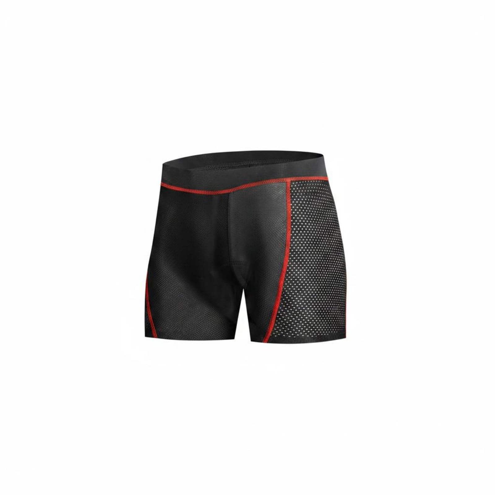 APIRILY 3D Contoured Cycling Compression Boxer Shorts Multi-Layer Padding Padded Cycling Shorts Breathable Sportswear Flat Seams, Red Line, XXXL | Tights | Cycling Clothing | Cycling-image-4