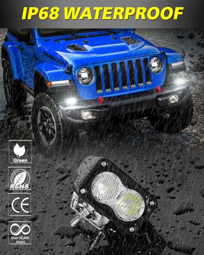 Image of LED Pods 3 inch 40W CREE LED Low Beam Fog Lights Small Off Road Lights | 2pcs Driving Combo Beam Ditch Head Lights Pods for Trucks Dirt Bike Motorcycle UTV ATV SUV