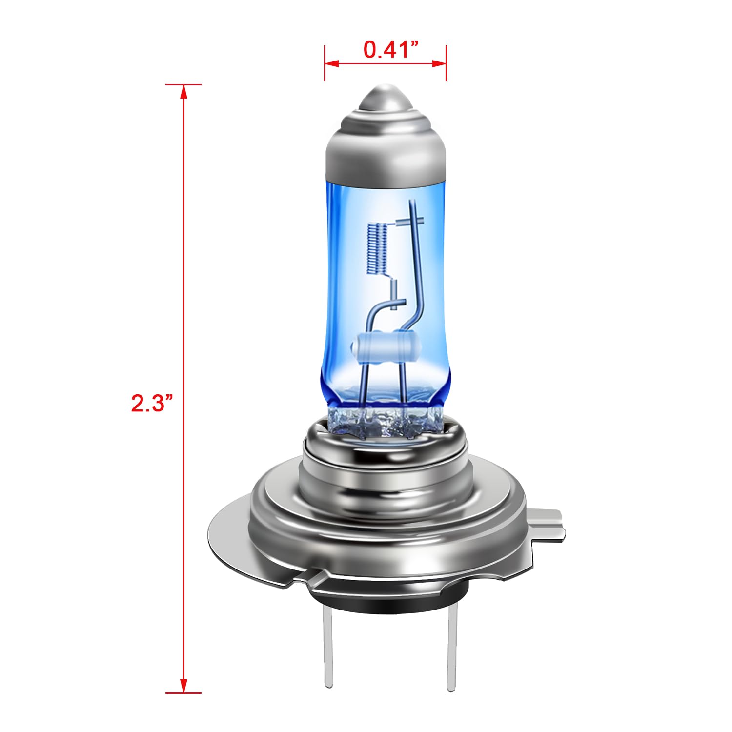 WinPower H18 Halogen Żarówka 12V 65W Świateł przeciwmgielnych 4300K Ciepłe Białe Światło samochodowa Wymienne czołówka Lampa, 2 sztuki