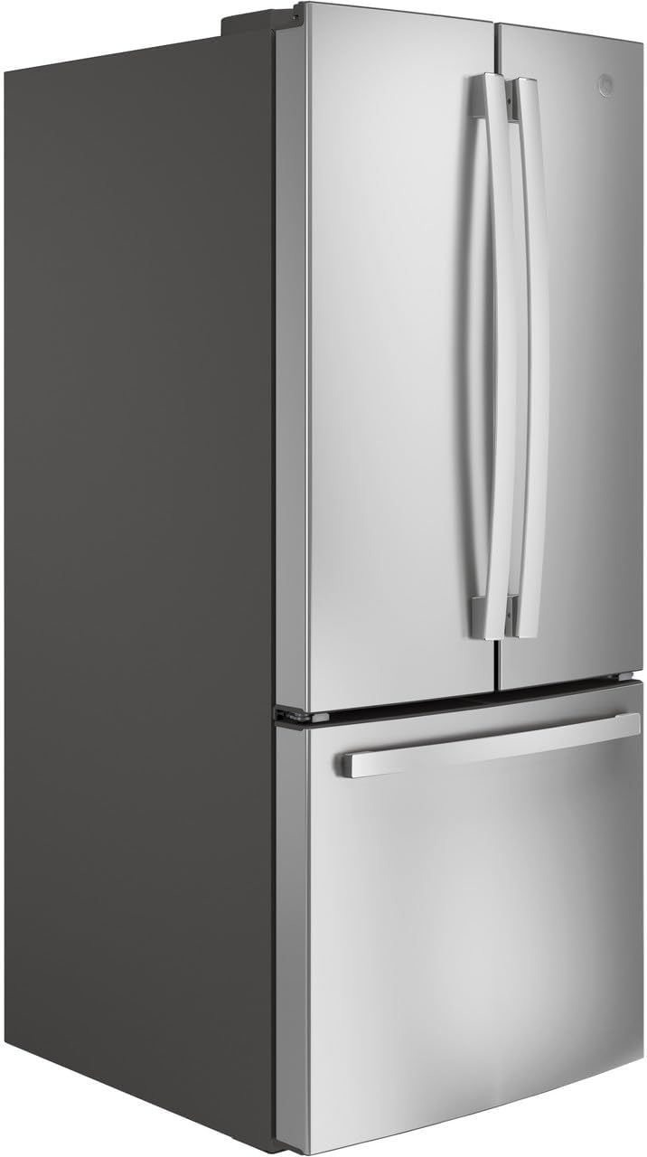 GE GNE21FYKFS 20.8 cu ft. French Door Refrigerator in Fingerprint Resistant Stainless Steel
